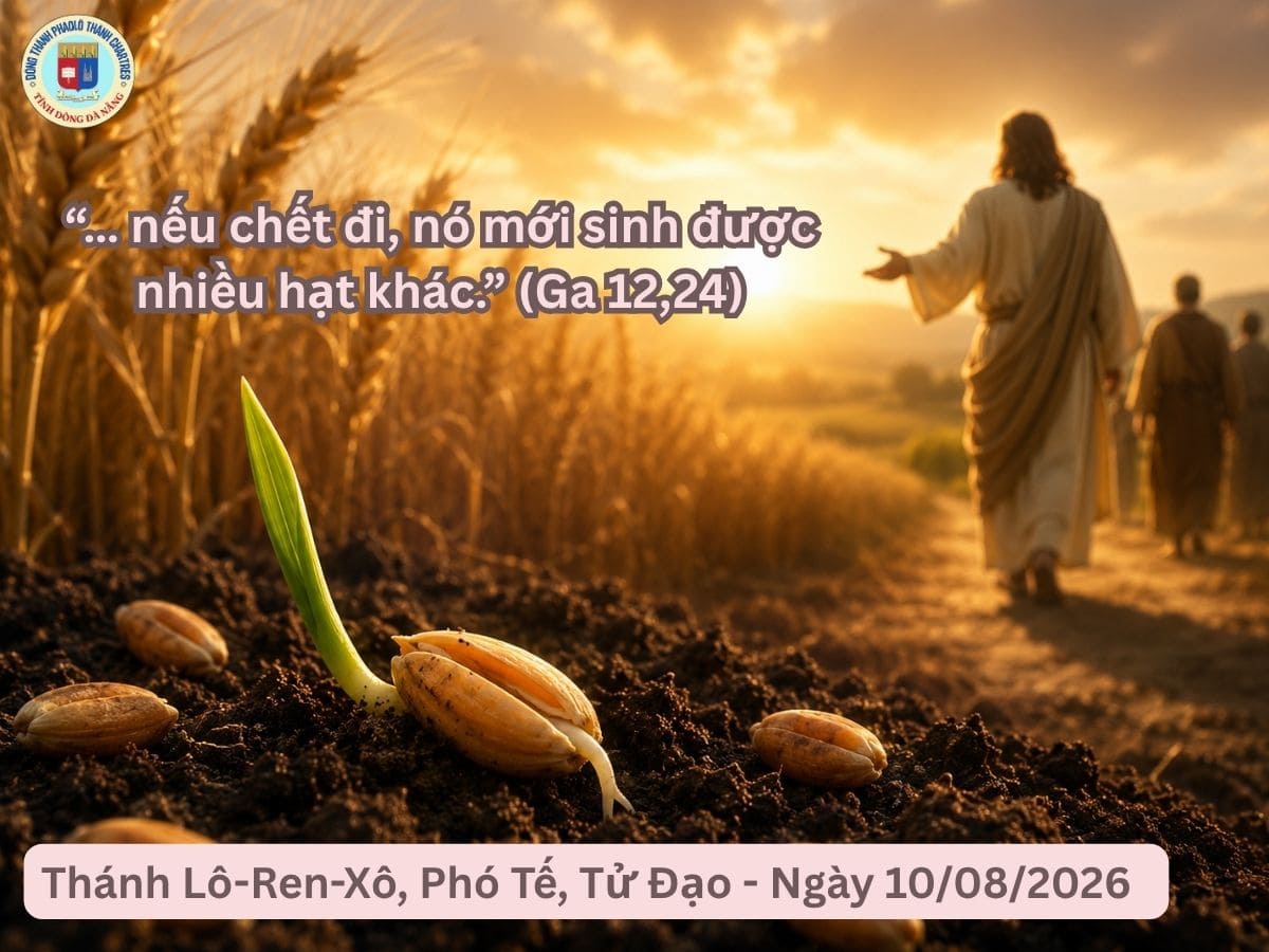 Suy Niệm Lời Chúa - Thứ Hai - Thánh Lô-ren-xô. Phó tế - Ngày 10/08/2026