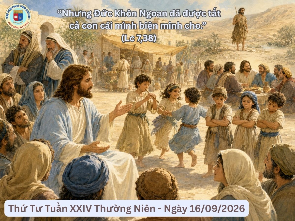 Suy Niệm Lời Chúa - Thứ Tư Tuần XXIV Thường Niên – Ngày 16/09/ 2026