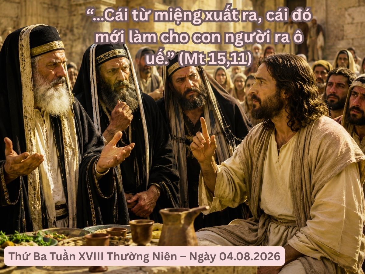 Suy Niệm Lời Chúa - Thứ Ba Tuần XVIII Thường Niên – Ngày 04/08/2026