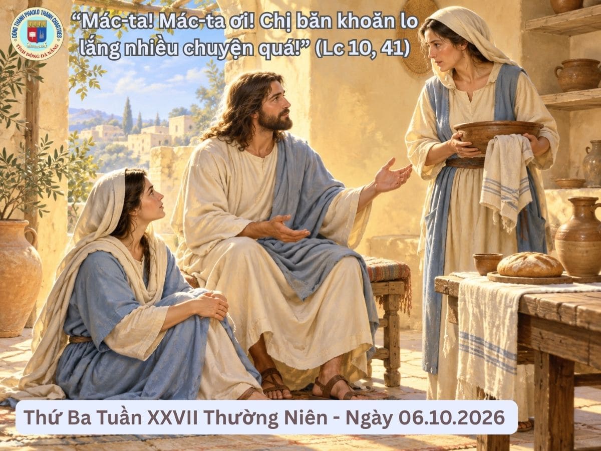 Suy Niệm Lời Chúa - Thứ Ba Tuần XXVII Thường Niên - Ngày 06.10.2026