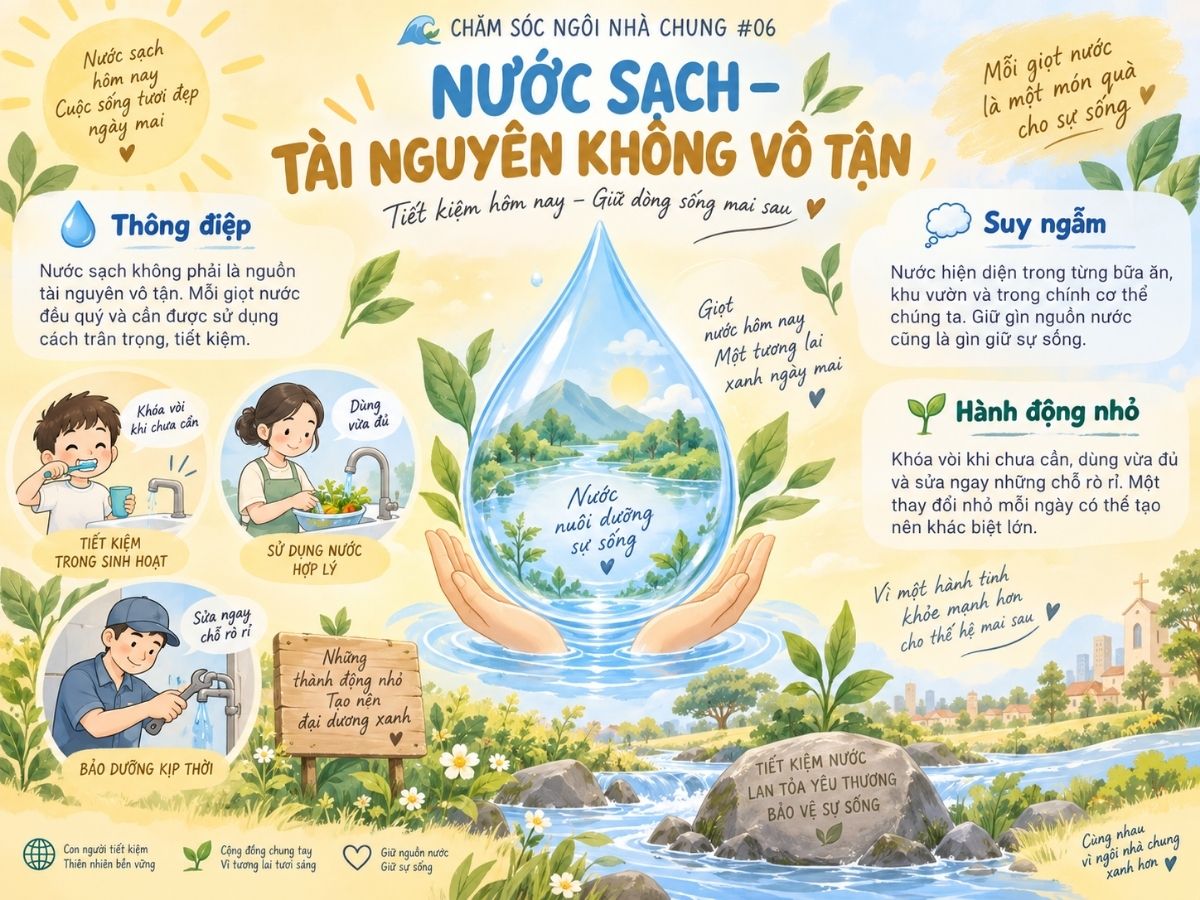 #06 – Chăm Sóc Ngôi Nhà Chung: Nước Sạch – Tài Nguyên Không Vô Tận