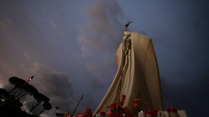 the_statue_of_st._john_paul_ii_stands_outside_the_gemelli_hospital_afp_or_licensors