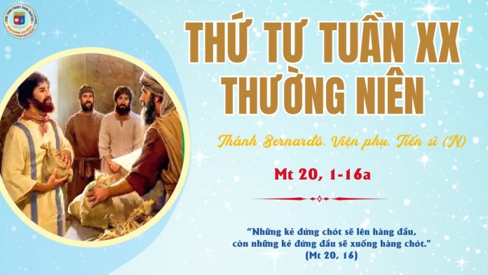 20.8 THỨ 4 TUẦN 20 TNC