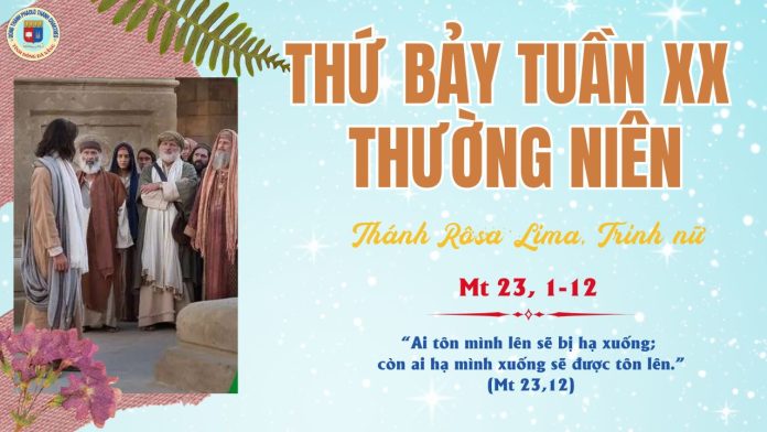 23.8 THỨ 7 TUẦN 20 TNC