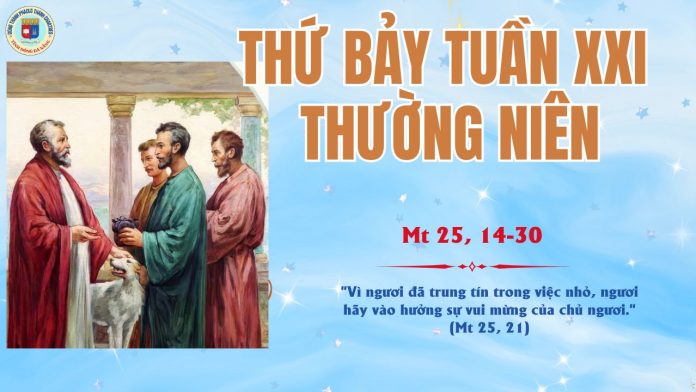 30.8 THỨ 7 TUẦN 21 TNC