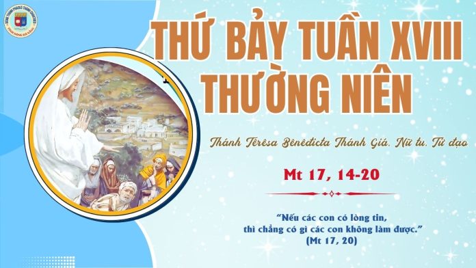 9.8 THỨ BẢY TUẦN 18 TNC