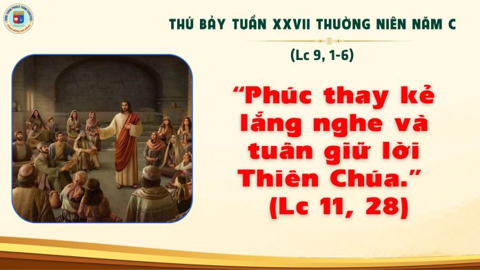 11.10 THỨ 7 TUẦN 27 TNC