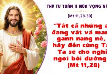 SNLC – THỨ TƯ TUẦN II MÙA VỌNG NĂM A – Mt 11, 28-30