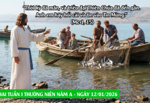 SNLC – THỨ HAI TUẦN I THƯỜNG NIÊN – Mc 1, 14-20