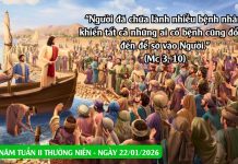SNLC – THỨ NĂM TUẦN II THƯỜNG NIÊN – Mc 3, 7-12