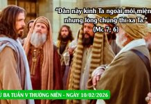 SNLC – THỨ BA TUẦN V THƯỜNG NIÊN – Mc 7, 1-13