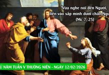 SNLC – THỨ NĂM TUẦN V THƯỜNG NIÊN – Mc 7, 24-30