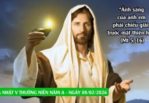 SNLC – CHÚA NHẬT V THƯỜNG NIÊN NĂM A – Mt 5, 13-16