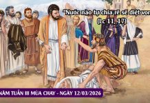SNLC – THỨ NĂM TUẦN III MÙA CHAY – Lc 11, 14-23