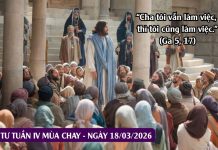 SNLC – THỨ TƯ TUẦN IV MÙA CHAY – Ga 5, 17-30