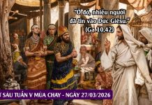 SNLC – THỨ SÁU TUẦN V MÙA CHAY – Ga 10, 31-42