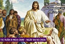 SNLC – THỨ TƯ TUẦN II MÙA CHAY – Mt 20, 17-28