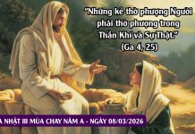 SNLC – CHÚA NHẬT III MÙA CHAY NĂM A – Ga 4, 5-26.39-42