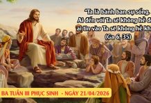 SNLC – THỨ BA TUẦN III PHỤC SINH – Ga 6, 30-35