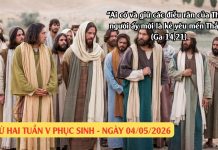 SNLC – THỨ HAI TUẦN V PHỤC SINH – Ga 14, 21-26